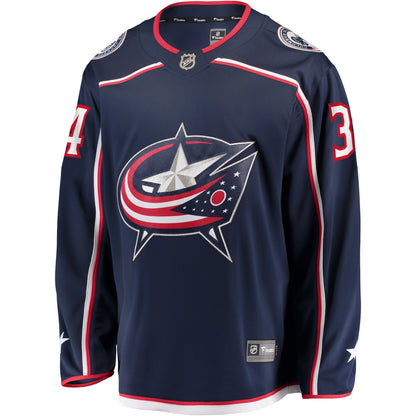 Cole Sillinger Columbus Blue Jackets   Home Breakaway  Jersey - Navy