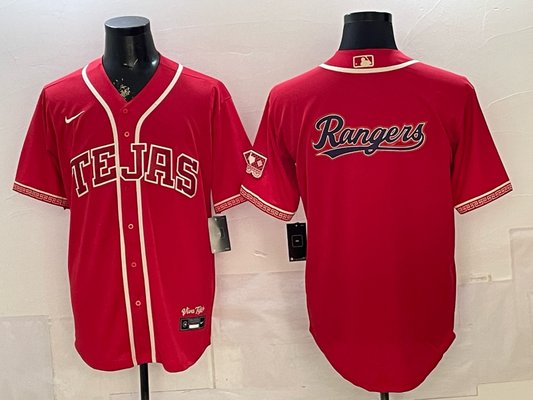 Men's Texas Rangers Red 2026 City Connect Player Jersey