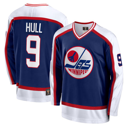 Men's Winnipeg Jets Bobby Hull Navy Jersey