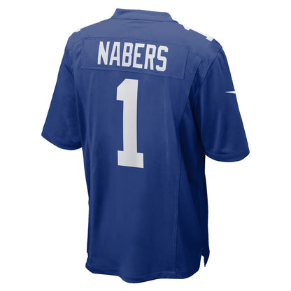 Malik Nabers New York Giants Nike    Game Jersey - Royal