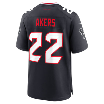 Cam Akers Houston Texans Nike Team Game Jersey -  Navy
