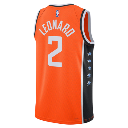 LA Clippers Kawhi Leonard Nike Orange 2025/26 Swingman Jersey - City Edition