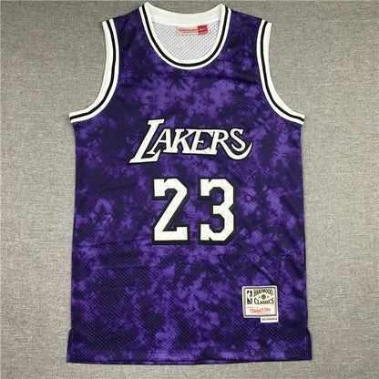 LeBron James Los Angeles Lakers #23 "Constellation" Edition Throwback Embroidered Jersey