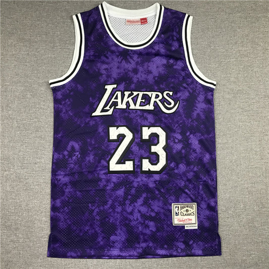 LeBron James Los Angeles Lakers #23 "Constellation" Edition Throwback Embroidered Jersey