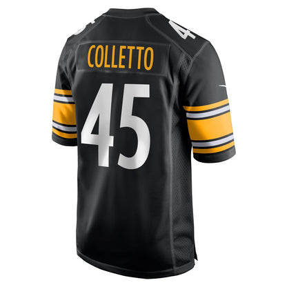 Jack Colletto Pittsburgh Steelers Nike  Game Jersey -  Black