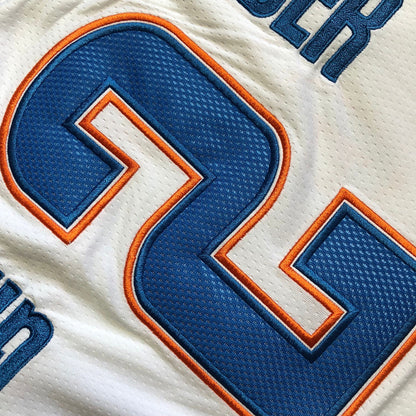 Shai Gilgeous-Alexander Oklahoma City Thunder White Embroidered  Jersey