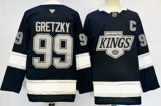 Men's Los Angeles Kings Wayne Gretzky #99  Black Player Game Jersey