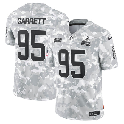 Myles Garrett Cleveland Browns Nike 2024 Salute to Service Limited Jersey - Arctic Camo