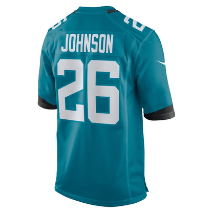 D'Ernest Johnson Jacksonville Jaguars Nike Game Jersey - Teal