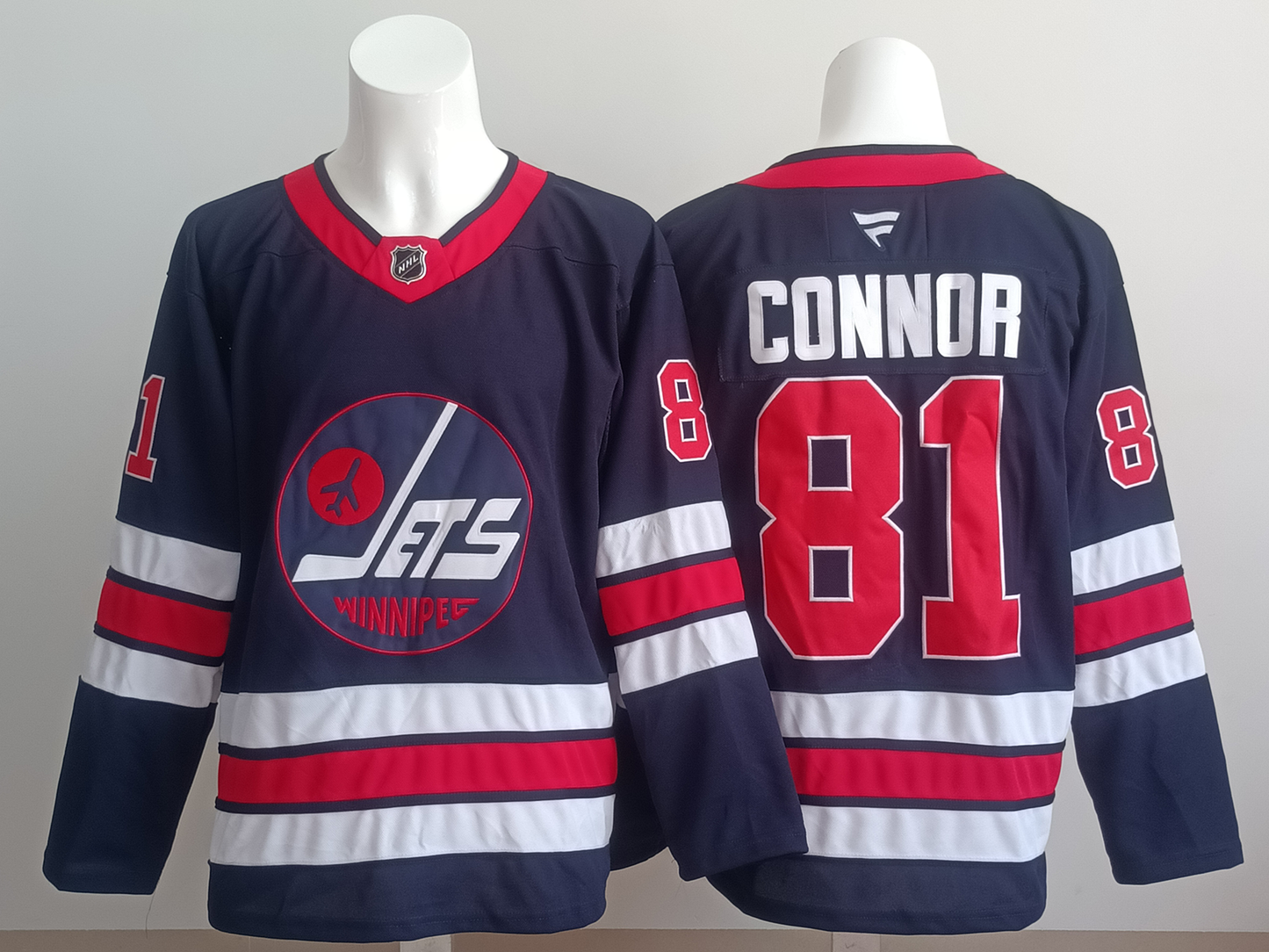 Men's Winnipeg Jets Kyle Connor #81 Navy Player Jersey