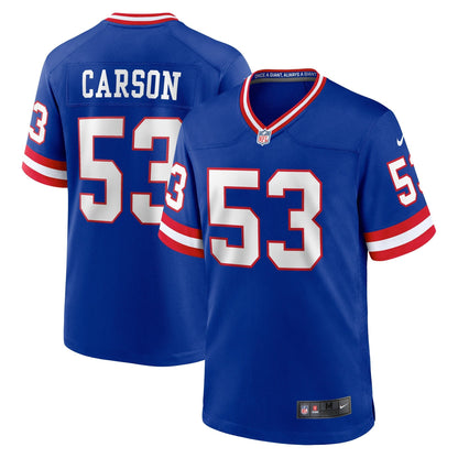 Harry Carson New York Giants Nike Classic Retired   Game Jersey - Royal