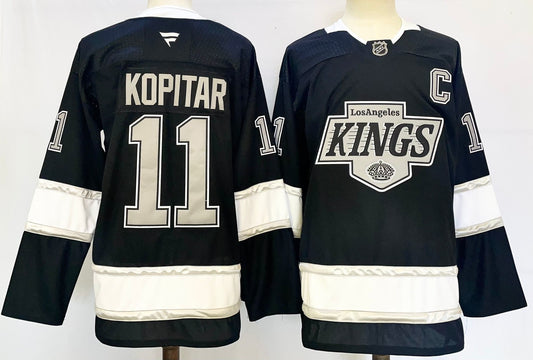 Men's Los Angeles Kings Anze Kopitar #11  Black Breakaway Player Jersey