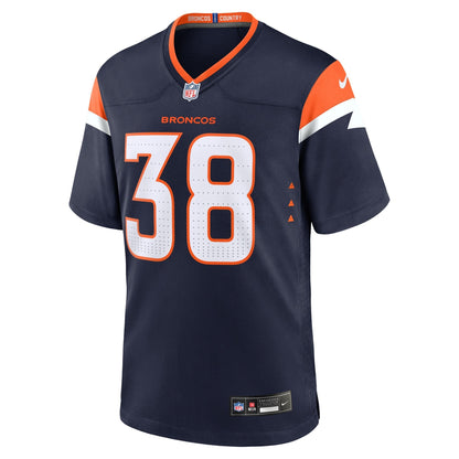 Jaleel McLaughlin Denver Broncos Nike Alternate Game Jersey -  Navy