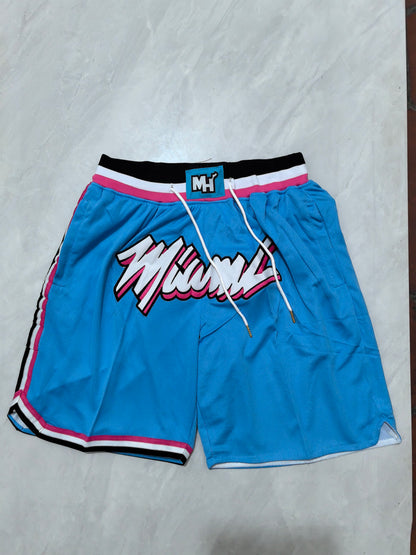 Miami Heat Blue Pocket Shorts