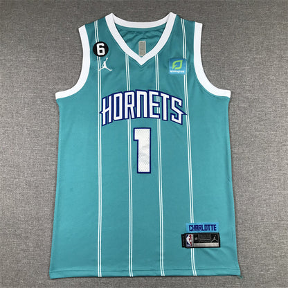 Charlotte Hornets LaMelo Ball #1 City Edition Swingman Jersey - Embroidered
