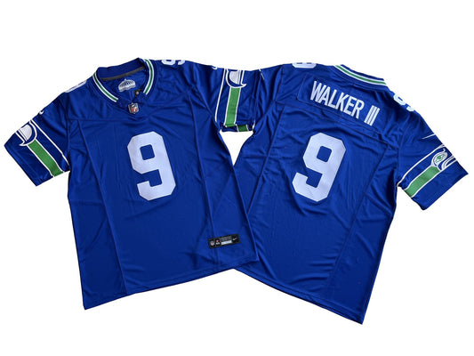 Seattle Seahawks 9# Kenneth Walker Limited Jersey-blue