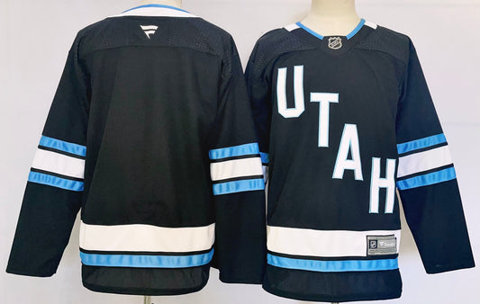 Men's Utah Mammoth Black Blank Player Game Jersey