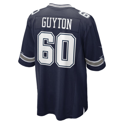Tyler Guyton Dallas Cowboys Nike 2024 NFL Draft First Round Pick   Game Jersey - Navy