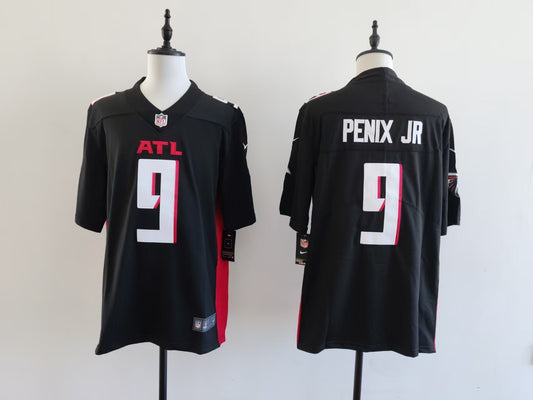 Men's Atlanta Falcons Michael Penix Jr Jersey-Black