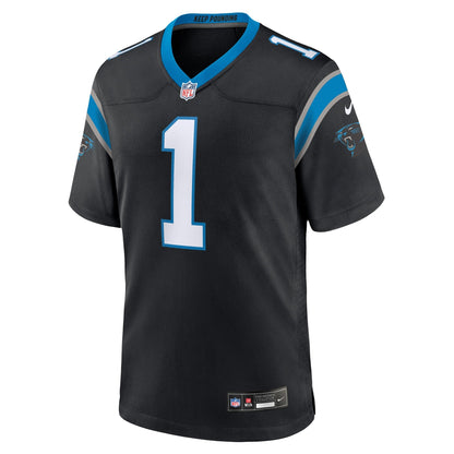 Number 1 Groom Carolina Panthers Nike Game Jersey - Black