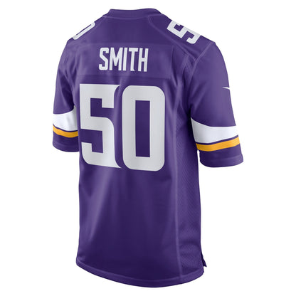 TJ Smith Minnesota Vikings Nike Home Game   Jersey - Purple