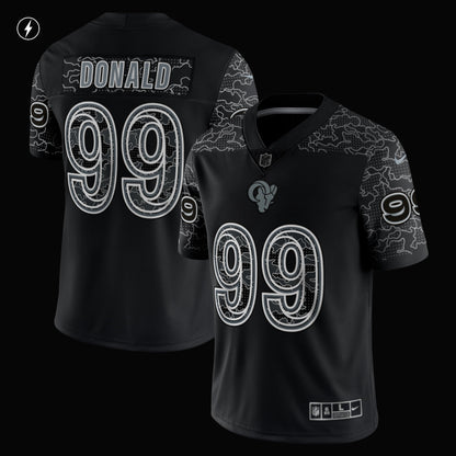 Aaron Donald Los Angeles Rams Nike RFLCTV Limited Jersey - Black