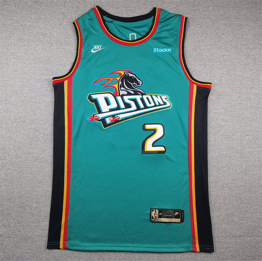 Detroit Pistons Cade Cunningham #2 City Edition Swingman Jersey — Embroidered