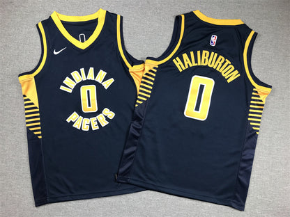 Youth Tyrese Haliburton Indiana Pacers #0   Embroidered  Jersey