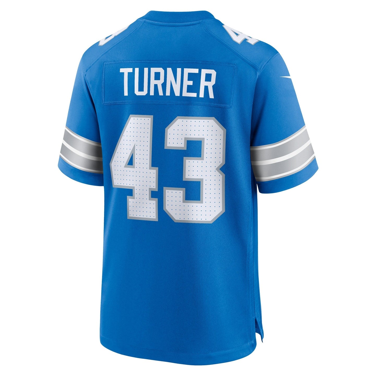 James Turner Detroit Lions Nike Game Jersey -  Blue