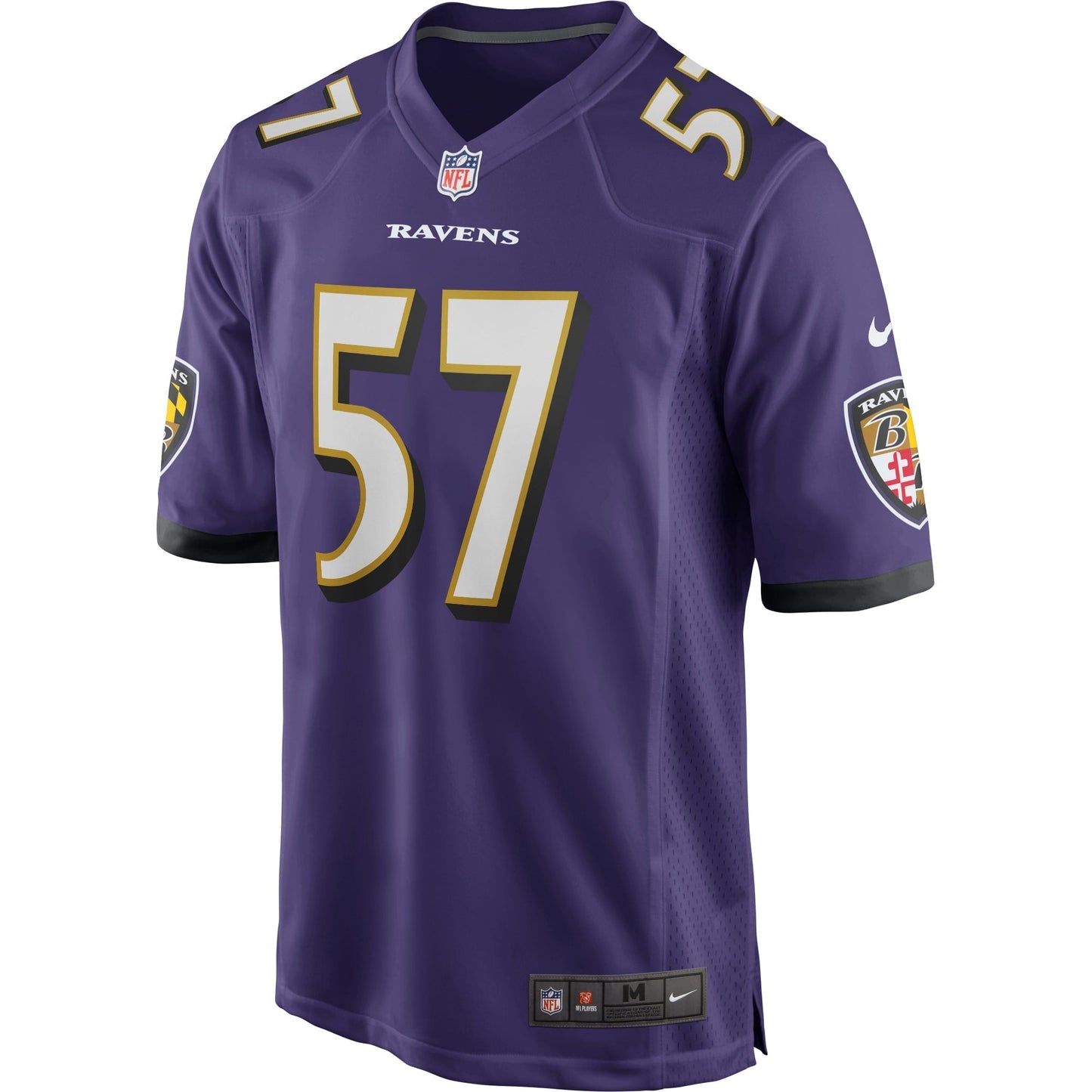 Bart Scott Baltimore Ravens Nike Game Retired   Jersey - Purple