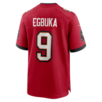 Men's Tampa Bay Buccaneers Emeka Egbuka Nike Red 2025 NFL Draft First Round Pick Game Jersey