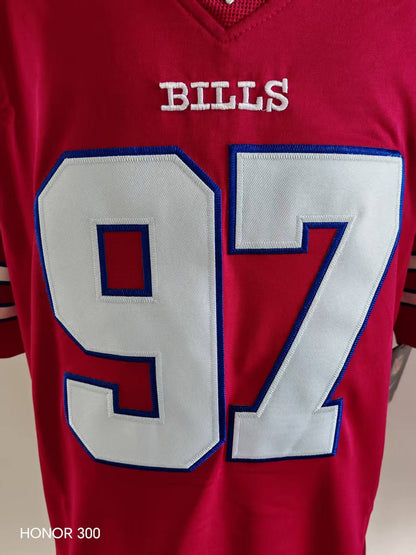 Men's Buffalo Bills Nick Bosa Jersey-Red