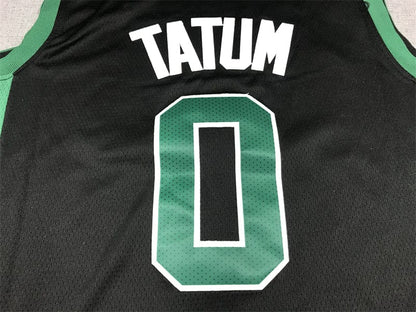 Men's Boston Celtics Jayson Tatum #0 Black 2022/23 Statement Edition Swingman Jersey