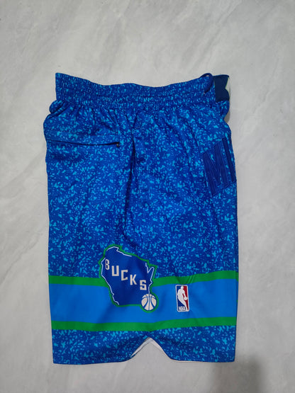 JUST DON Milwaukee Bucks Pocket Shorts