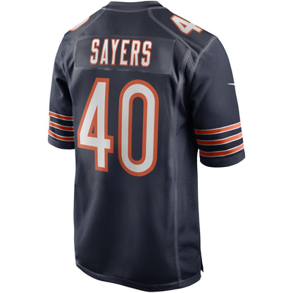 Gale Sayers Chicago Bears Nike Game Retired   Jersey - Navy