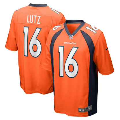 Wil Lutz Denver Broncos Nike  Game Jersey -  Orange