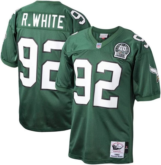 Men's Mitchell & Ness Reggie White Green Philadelphia Eagles Authentic Throwback Retired Player Jersey
