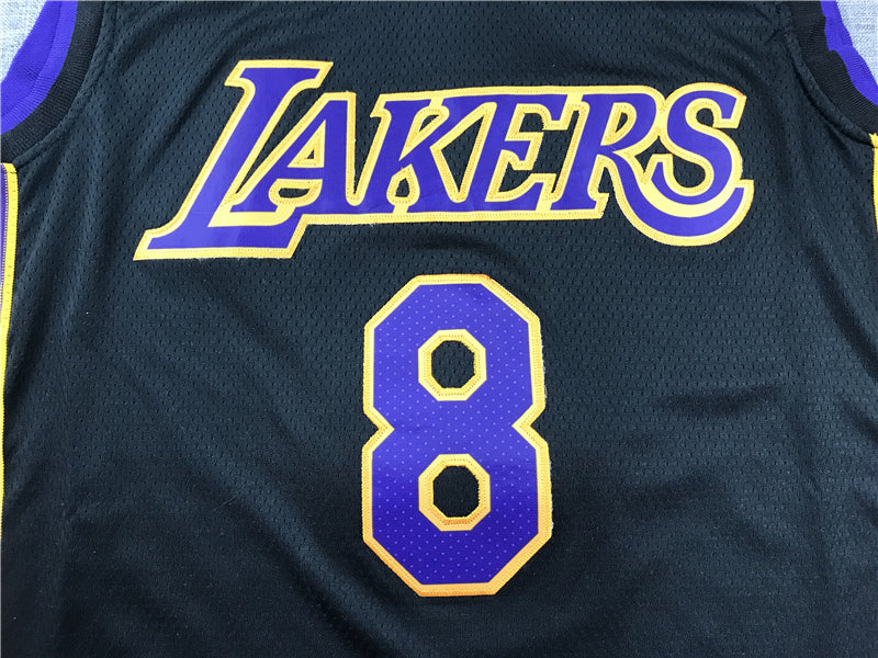 Los Angeles Lakers #8 Kobe Bryant Retired Black Jersey