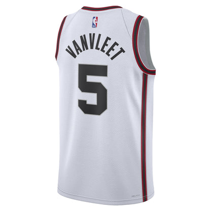 Unisex Houston Rockets Fred VanVleet White 2024/25 Swingman Jersey - City Edition