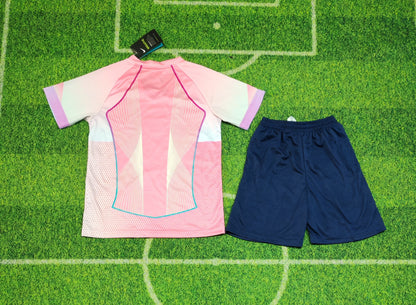 2025-26 Barcelona training kit pink  jersey for Kids