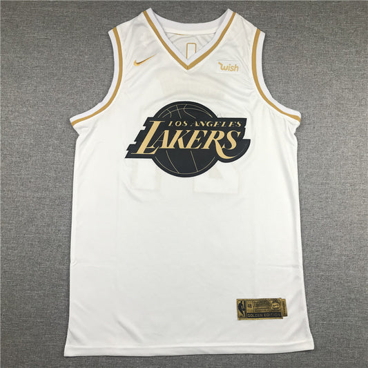Kobe Bryant #24 Los Angeles Lakers "White & Gold" City Edition Swingman Jersey - Embroidered