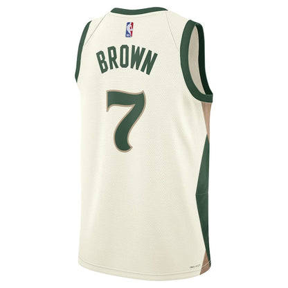 Jaylen Brown Boston Celtics City Edition  Men's2023-2024 season Jersey