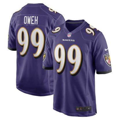 Odafe Oweh Baltimore Ravens Nike Game   Jersey - Purple