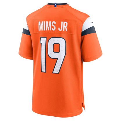 Marvin Mims Jr Denver Broncos Nike Team Game Jersey -  Orange