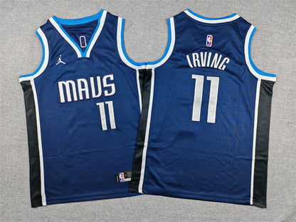 Youth Kyrie Irving Dallas Mavericks #11 Embroidered  Jersey