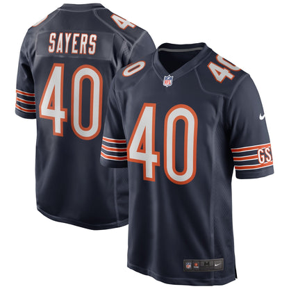 Gale Sayers Chicago Bears Nike Game Retired   Jersey - Navy
