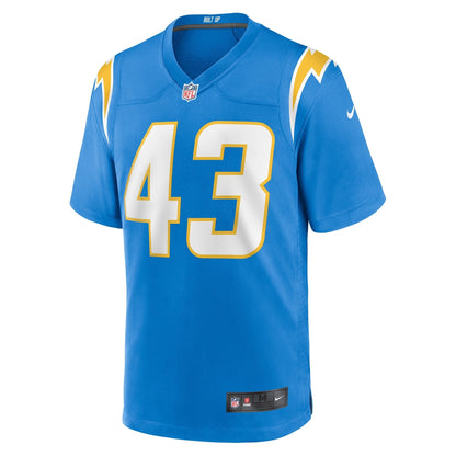 Troy Dye Los Angeles Chargers Nike  Game Jersey -  Powder Blue
