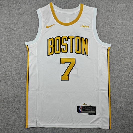Boston Celtics Jaylen Brown #7 2026 City Edition - Embroidered Jersey