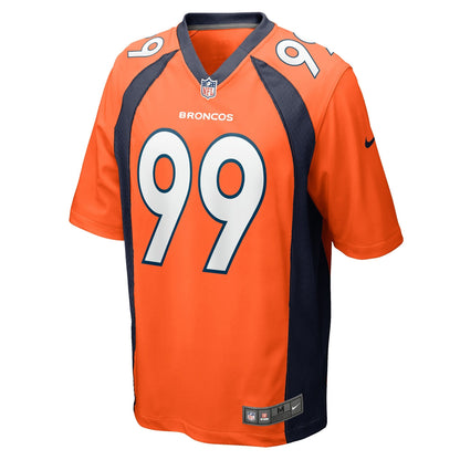 Zach Allen Denver Broncos Nike Game   Jersey - Orange