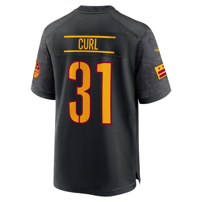 Kamren Curl Washington Commanders Nike Alternate Game   Jersey - Black